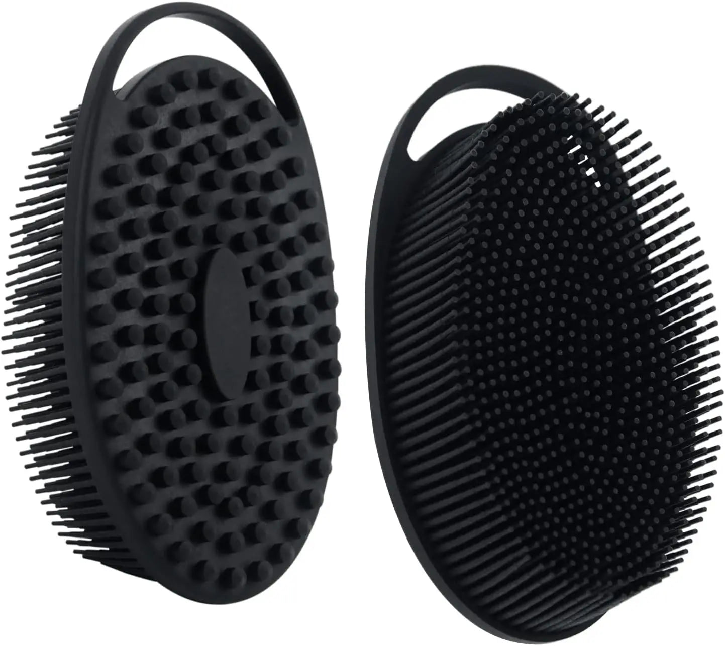 Exfoliating Sponge Dead Body Scrubber Skin Head Washing Brush Comb Silicone Bristle Bath Brush Scalp Massager Bath Tool Hygienic