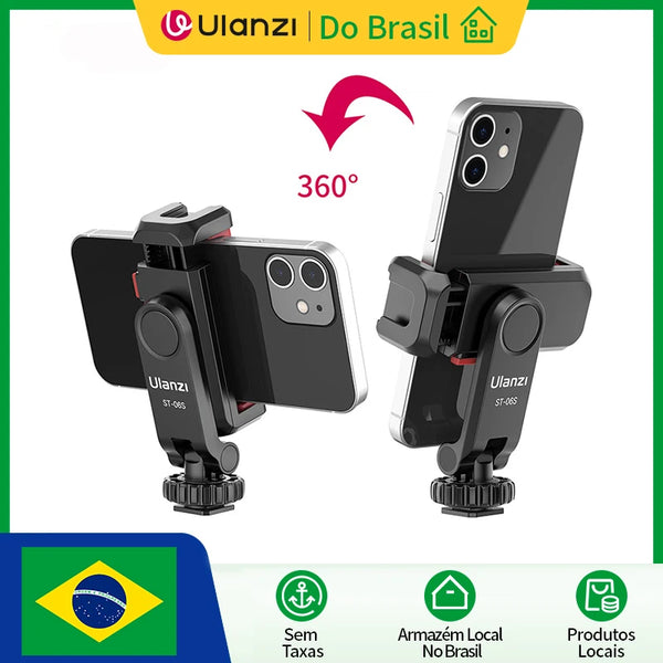 Suporte para Celular Ulanzi ST-06S para Tripé e Câmera