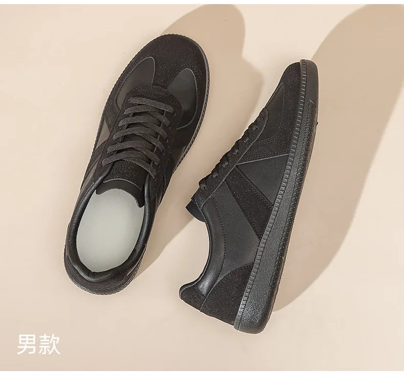 Unisex German Army Trainers Shoes Versatile White Casual Shoes 2026 Spring Retro Sneakers Couples Platform Sports Shoes
