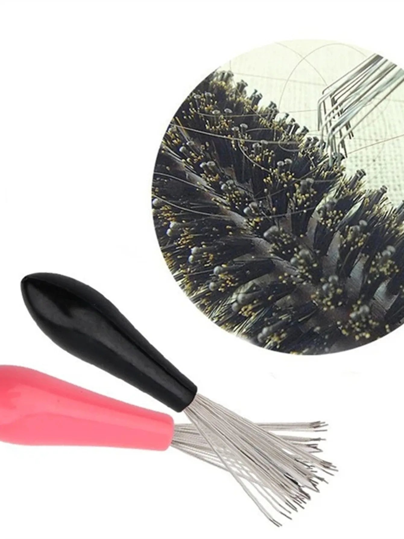 Comb Hair Brush Cleaner Plastic Handle Cleaning Brush Remover Embedded Beauty Tools Cleaning Products Cleaning Supplies
