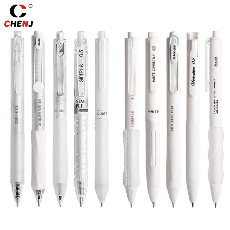 Kit com 5 Canetas Gel Minimalistas