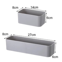 Wall Mounted Organizer Makeup Table Storage Box Shelf Adhesive Hanger kitchen Bathroom Storage Rack Drawer Organizer Container