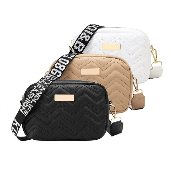 Bolsa Feminina Transversal em Couro Sintético