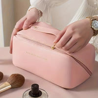 Waterproof Zipper Makeup Organizer Bag Female Portable Toiletry Storage Pouch Fashion Lady Cosmetic Case For Trip Business Trip