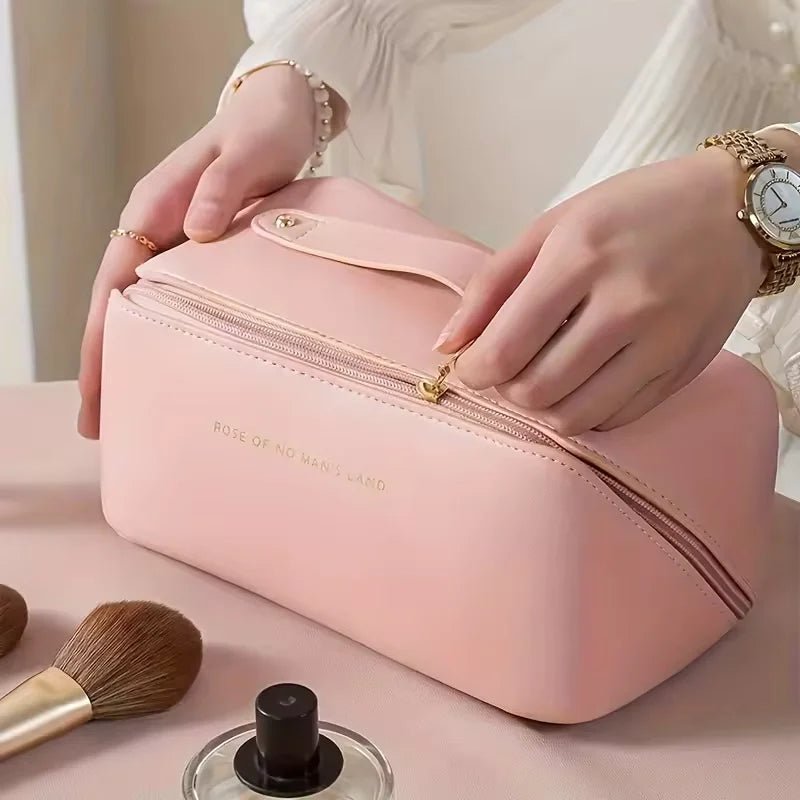 Waterproof Zipper Makeup Organizer Bag Female Portable Toiletry Storage Pouch Fashion Lady Cosmetic Case For Trip Business Trip