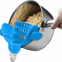 Escorredor de Panela com Encaixe em Silicone