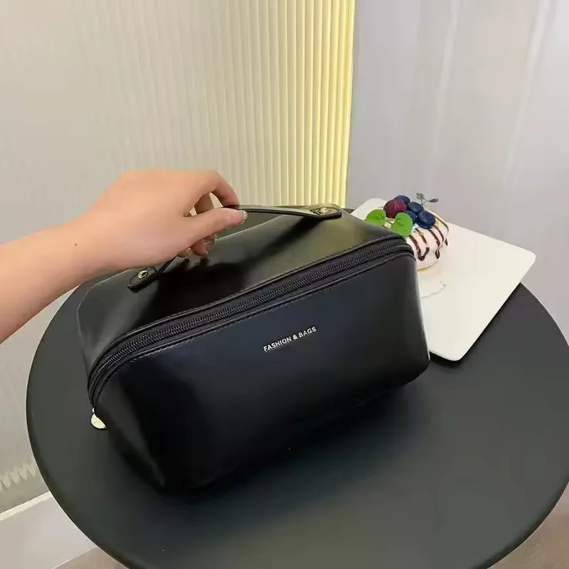 Waterproof Zipper Makeup Organizer Bag Female Portable Toiletry Storage Pouch Fashion Lady Cosmetic Case For Trip Business Trip