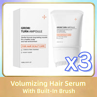 Volumizing Hair Serum Deep Nourish Care Repair Damaged Hair Roots Improve Scalp Environment Scalp Massager With Built-In Brush