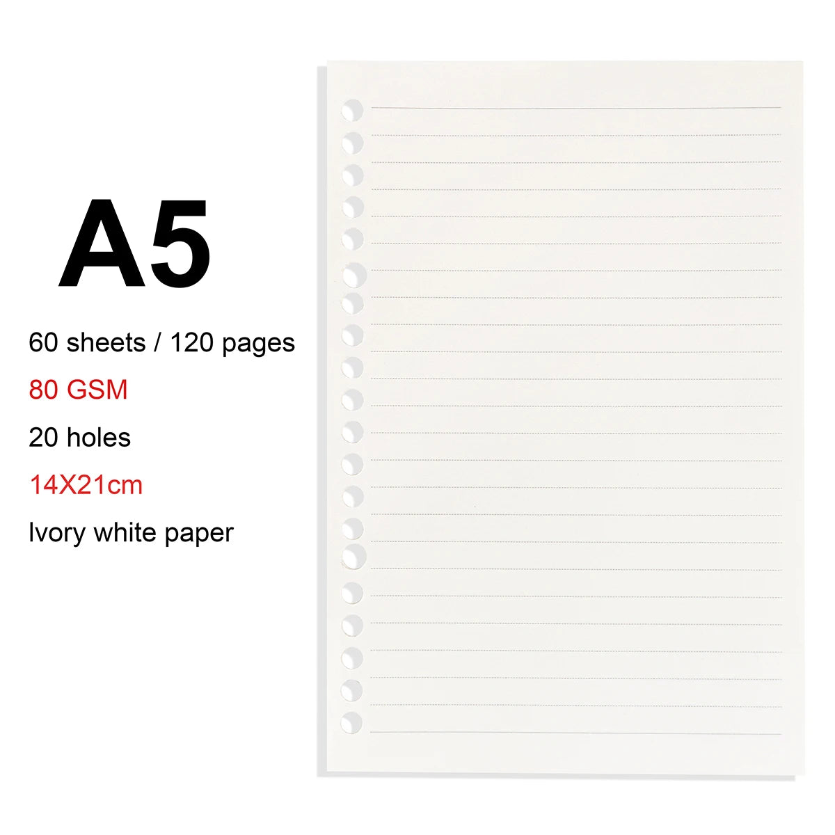 Folhas para Caderno de Disco e Fichário – Folhas Reposicionáveis