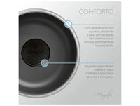 Frigideira Antiaderente Panelux de Alumínio Com Tampa Magnific Grafite 22cm