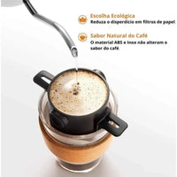Mini Portable Inox Reusable Tea and Coffee Cooler for Home, Office and Travel