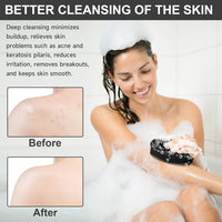 Exfoliating Sponge Dead Body Scrubber Skin Head Washing Brush Comb Silicone Bristle Bath Brush Scalp Massager Bath Tool Hygienic