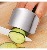 1PC Stainless Steel Finger Guard Anti Cut Shield Anti Slip Grip Safe Cutting Kitchen Tool for Cooking