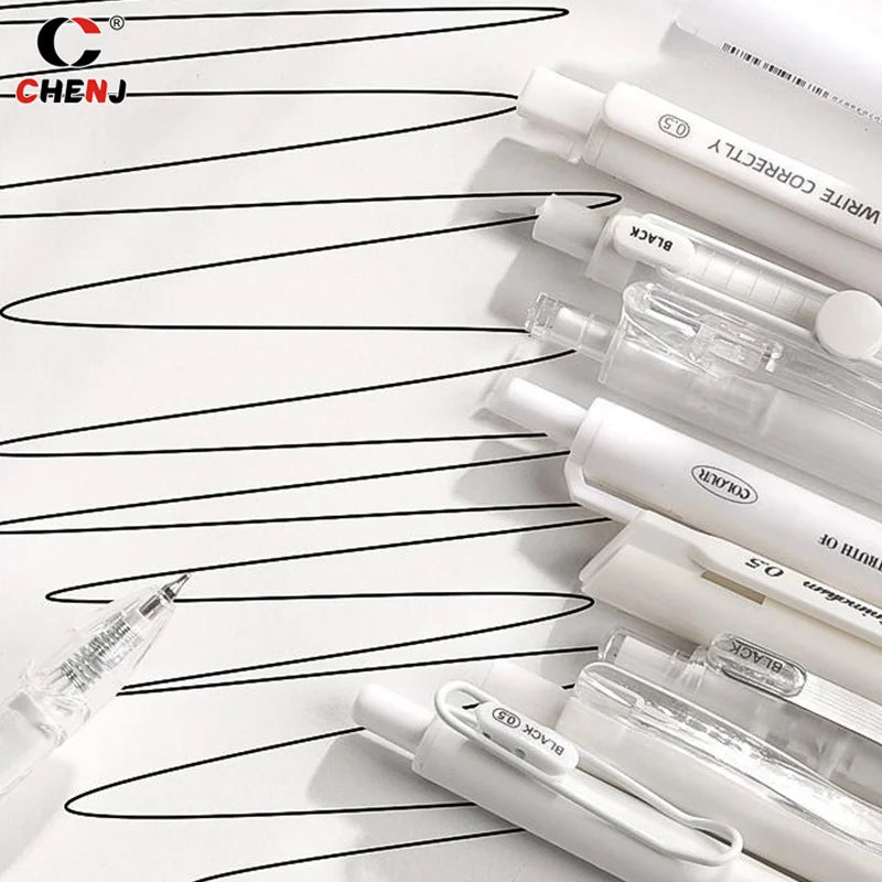 Kit com 5 Canetas Gel Minimalistas