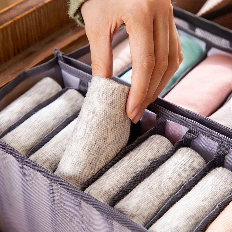 Kit 3 pieces Bra Drawer Organizer Bra Foldable Storage Box Divider Underpants Wardrobe Home
