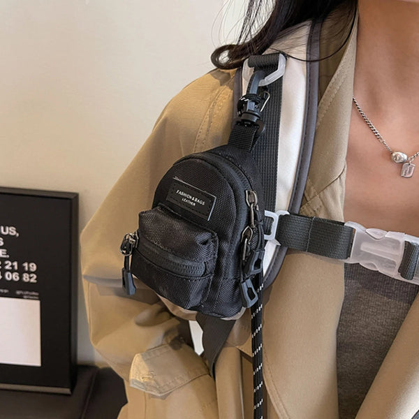 Mini Bolsa Porta-Moedas com Alça para Celular, Chaves e Fones