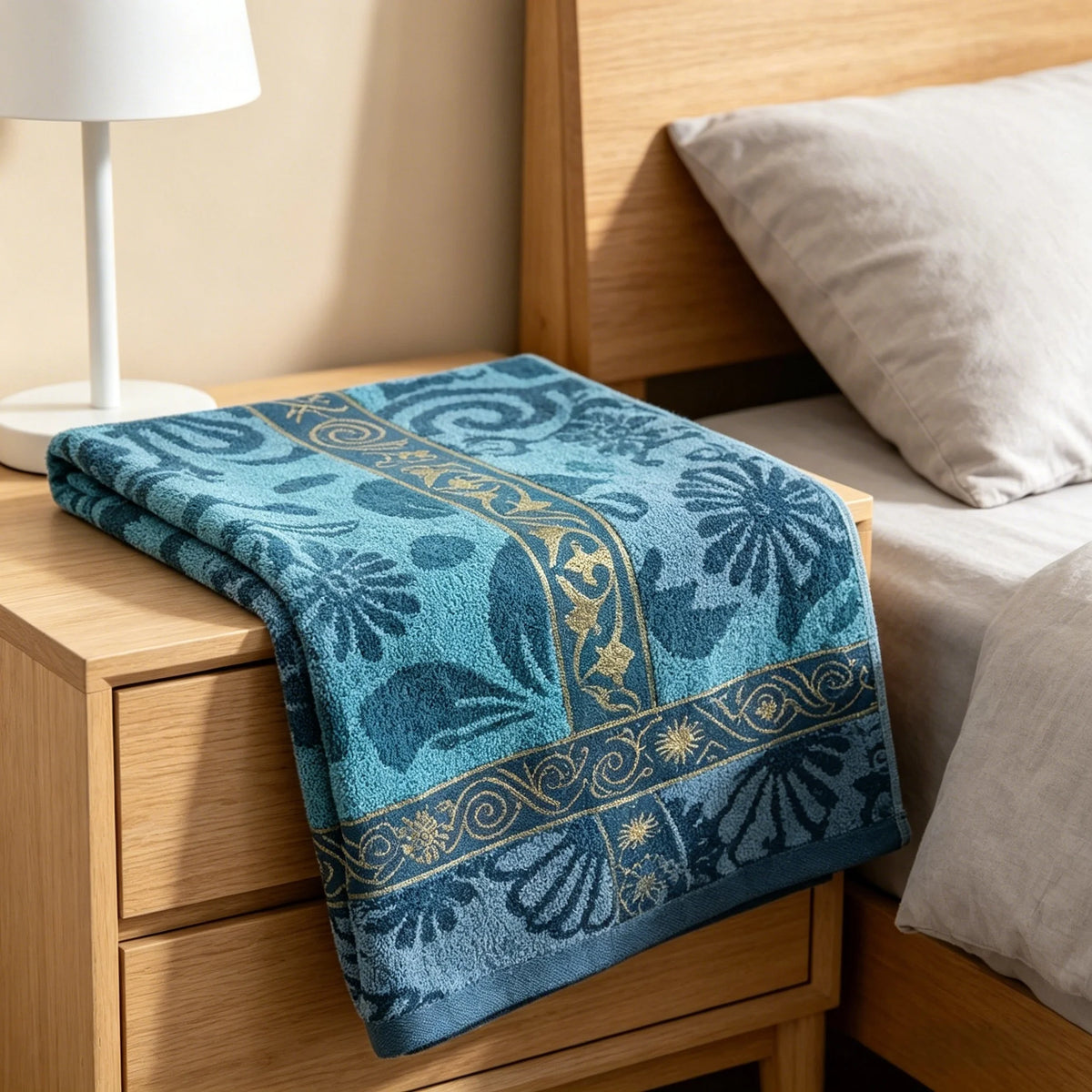 Premium 50% Cotton Bath Towel, Ultra Soft, High Absorbency, Quick Dry, Ideal for Daily Bath Use