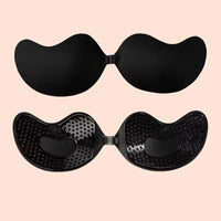Reusable Women's Strapless Invisible Push up Sticker Bra With Nipple Covers for Backless Dresses