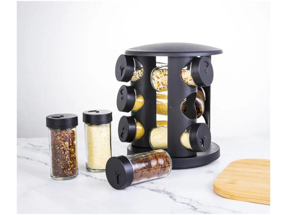 Glass Spice Rack, 10 Pieces, Brinox