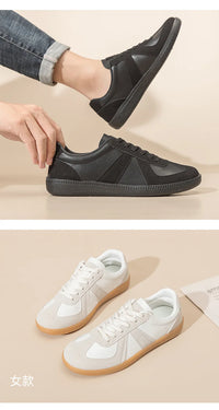 Unisex German Army Trainers Shoes Versatile White Casual Shoes 2026 Spring Retro Sneakers Couples Platform Sports Shoes
