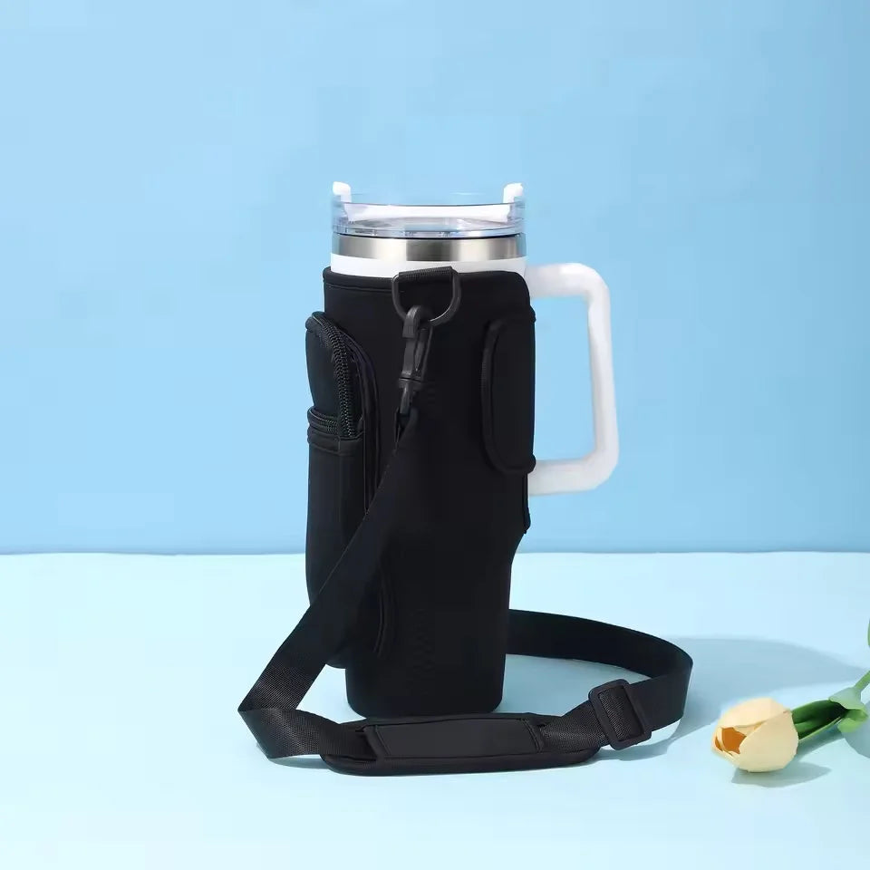 Bolsa para Copo Térmico com Alça Ajustável e Porta-Celular