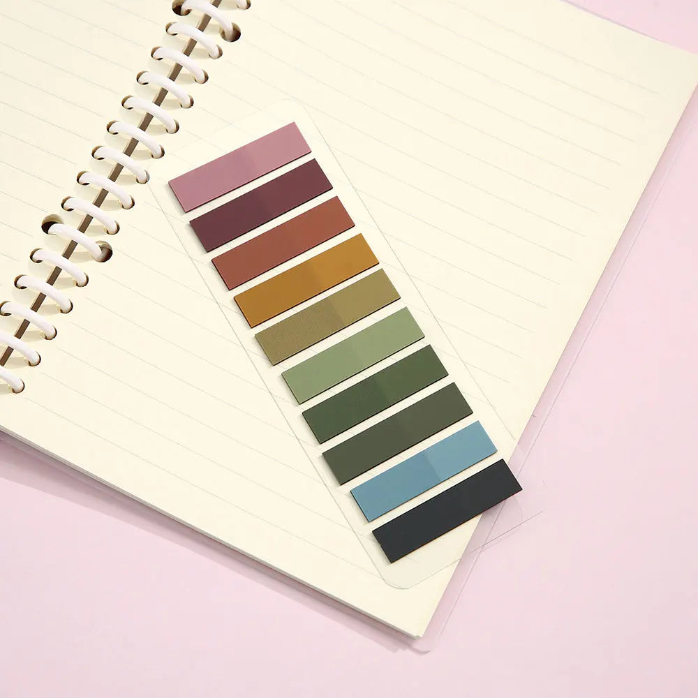 Marcadores Adesivos Transparentes Coloridos com 200 Folhas