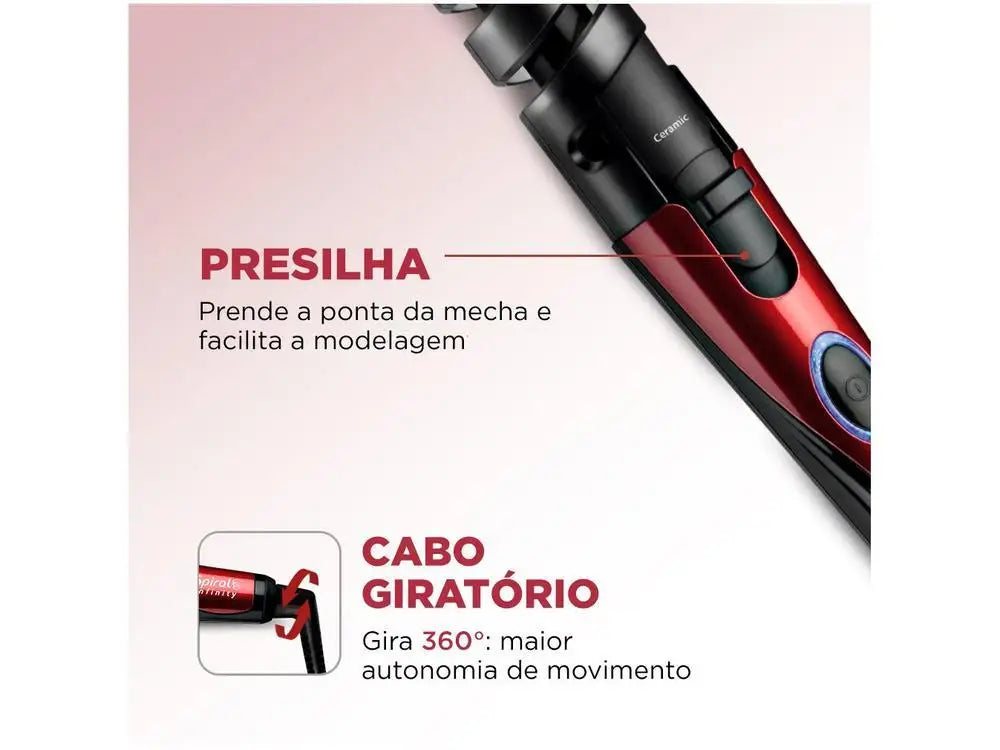 Modelador de Cachos Mondial Spiral Infinity - Bivolt