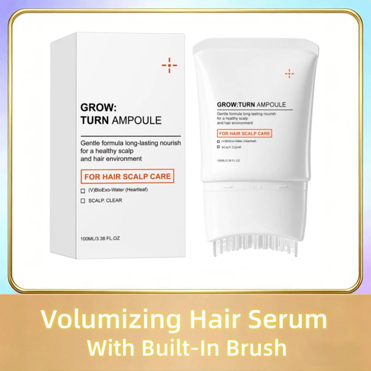 Volumizing Hair Serum Deep Nourish Care Repair Damaged Hair Roots Improve Scalp Environment Scalp Massager With Built-In Brush