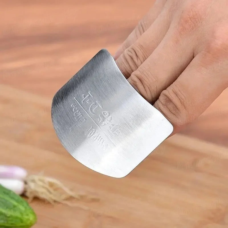 1PC Stainless Steel Finger Guard Anti Cut Shield Anti Slip Grip Safe Cutting Kitchen Tool for Cooking