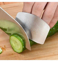 1PC Stainless Steel Finger Guard Anti Cut Shield Anti Slip Grip Safe Cutting Kitchen Tool for Cooking