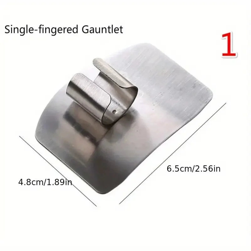 1PC Stainless Steel Finger Guard Anti Cut Shield Anti Slip Grip Safe Cutting Kitchen Tool for Cooking