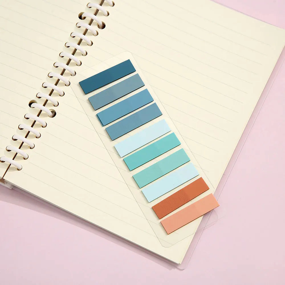 Marcadores Adesivos Transparentes Coloridos com 200 Folhas