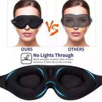 Máscara Espuma Confortavel Dormir 3D Sombra Blackout Zero Pressão Eye Venda Tampa Olho Noturno