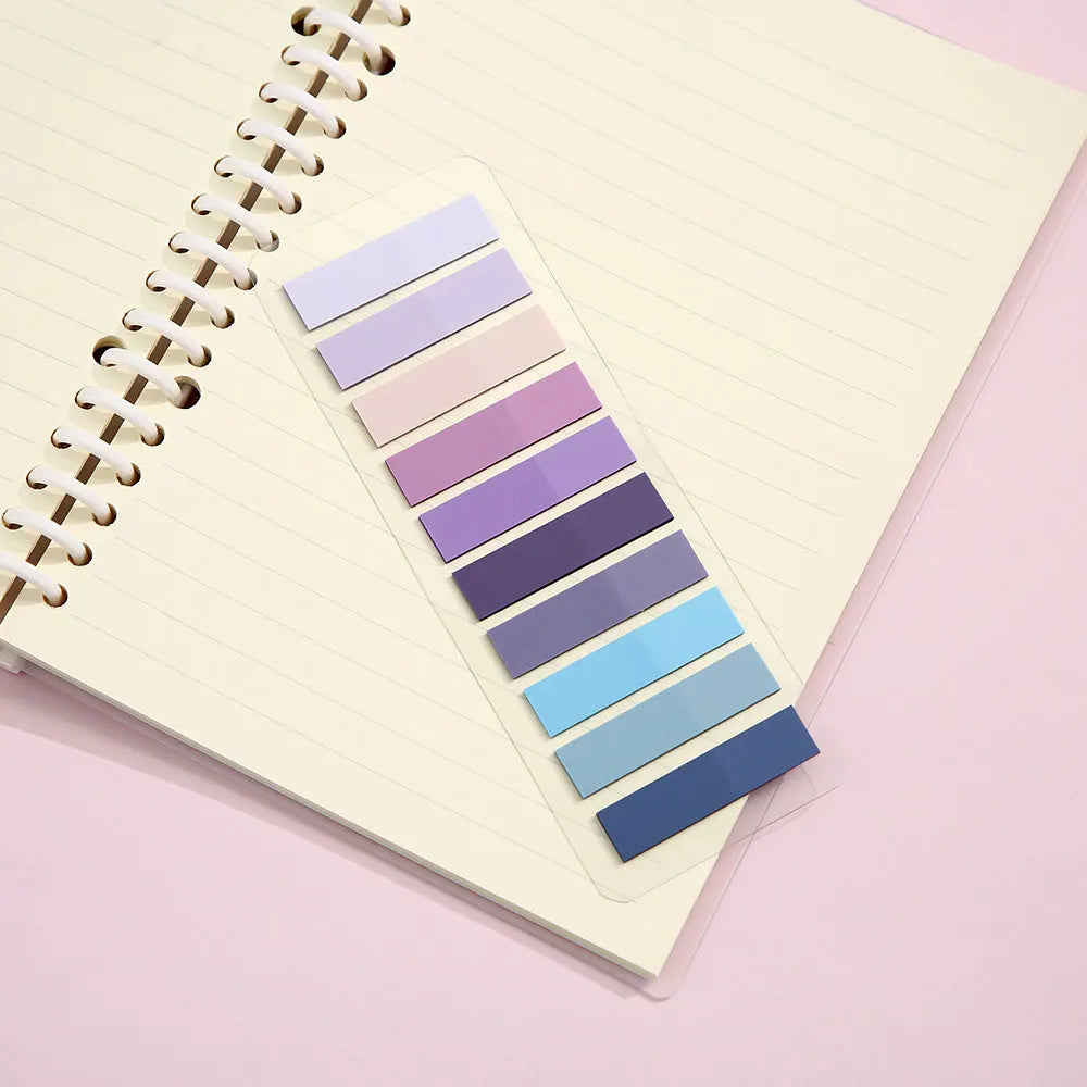 Marcadores Adesivos Transparentes Coloridos com 200 Folhas