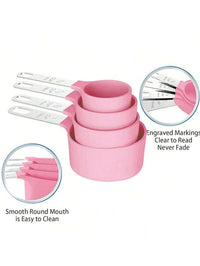 8pcs Measuring Cups & Spoons Set,Stackable Nesting Measure Cups with Stainless Steel Handle,Kitchen Gadgets for Cooking & Baking