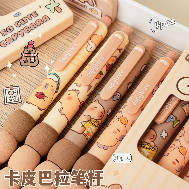 Kit com 4 Canetas  Capivara