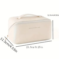 Waterproof Zipper Makeup Organizer Bag Female Portable Toiletry Storage Pouch Fashion Lady Cosmetic Case For Trip Business Trip