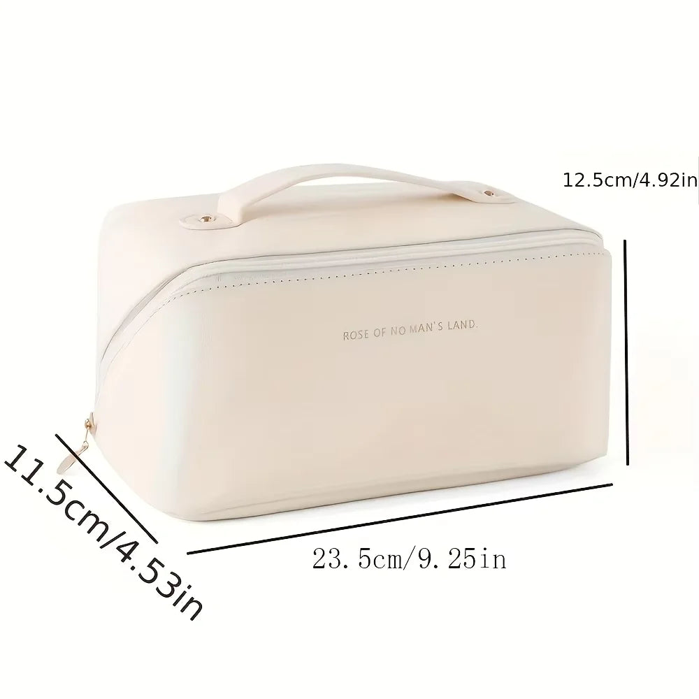 Waterproof Zipper Makeup Organizer Bag Female Portable Toiletry Storage Pouch Fashion Lady Cosmetic Case For Trip Business Trip