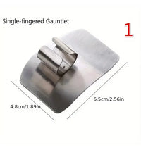1PC Stainless Steel Finger Guard Anti Cut Shield Anti Slip Grip Safe Cutting Kitchen Tool for Cooking