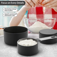 8pcs Measuring Cups & Spoons Set,Stackable Nesting Measure Cups with Stainless Steel Handle,Kitchen Gadgets for Cooking & Baking