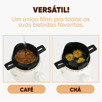 Mini Portable Inox Reusable Tea and Coffee Cooler for Home, Office and Travel