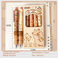 Kit com 4 Canetas  Capivara