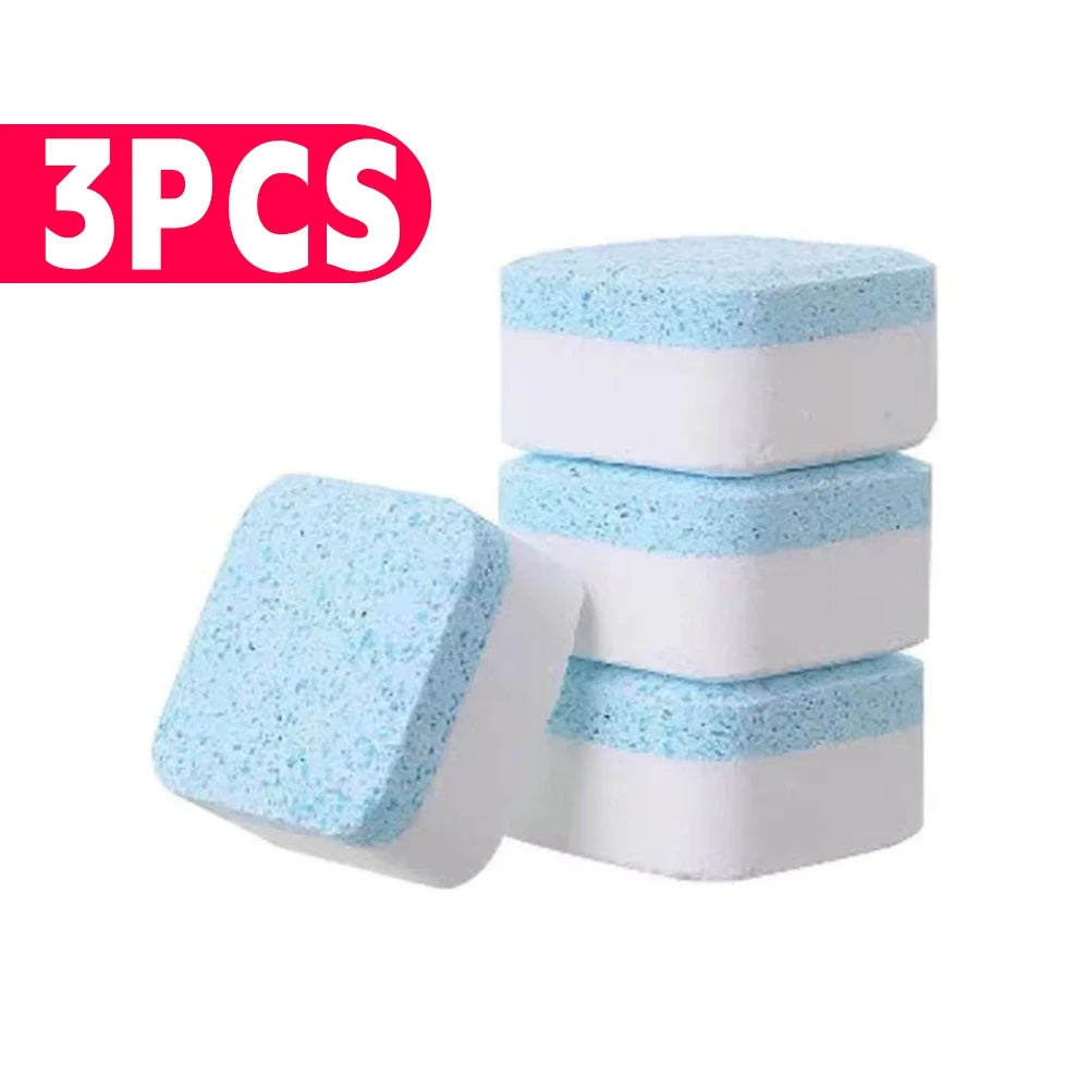 Kit 12 24 36 Pastilhas Efervescentes para Limpeza Profunda da Maquina de Lavar Desincrustante e Anticalcario