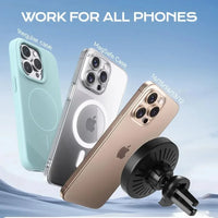 Magnetic Wireless Car Charger Air Vent Phone Holder Stand For iPhone 17 16 Pro Max 15 14 13 12 Fast Charging Cellphone Bracket