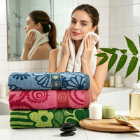 Premium 50% Cotton Bath Towel, Ultra Soft, High Absorbency, Quick Dry, Ideal for Daily Bath Use