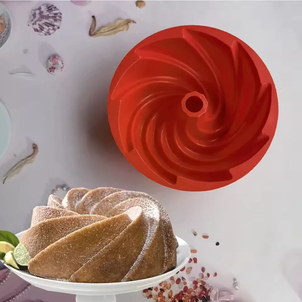 Silicone Cake Mold Round Shape Oven Cake Mold Silicone Bread Pan 12 Holes Muffin Cupcake Baking Pans Resin Molds