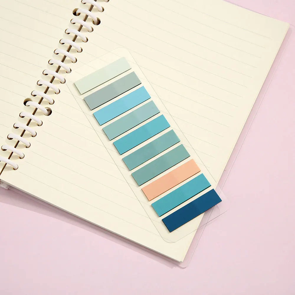 Marcadores Adesivos Transparentes Coloridos com 200 Folhas