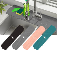 Kitchen Faucet Splash Pad Silicone Sink Faucet Splash Guard Mat Drain Pad Countertop Protector for Multipurpose Kitchen Gadgets
