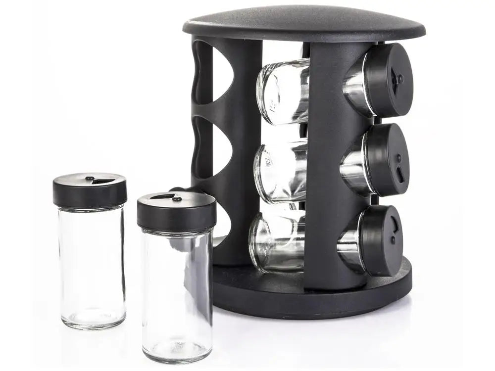 Glass Spice Rack, 10 Pieces, Brinox