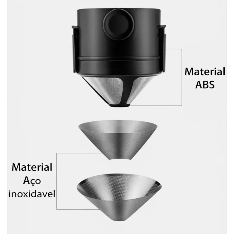 Mini Portable Inox Reusable Tea and Coffee Cooler for Home, Office and Travel